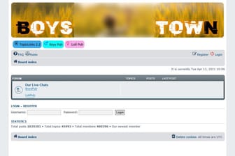 Screenshot der Kinderpornografie-Plattform "BoysTown": Sie befand sich im Darknet.