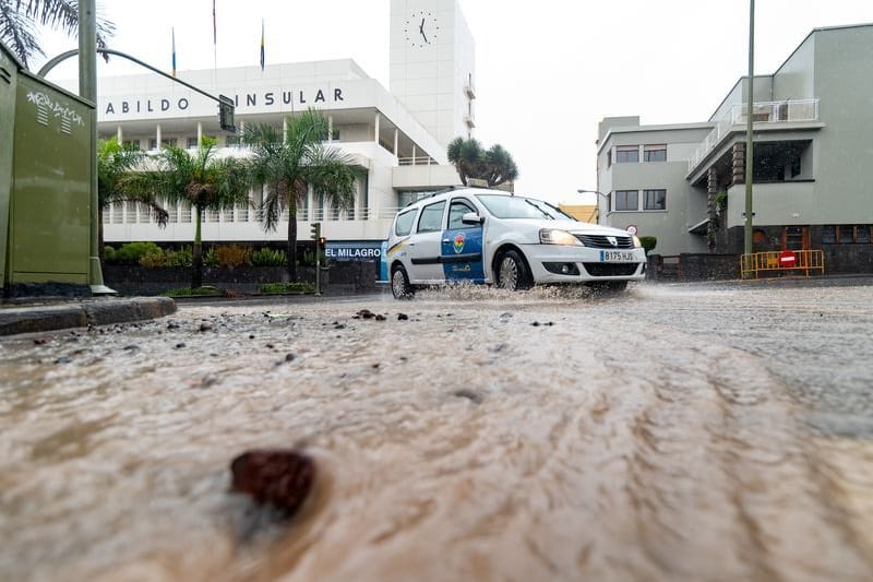 Unwetter über den Kanaren: Das Sturmtief hat schon für Überflutungen gesorgt.