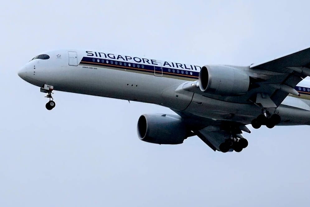 Flugzeug der Singapur Airlines (Symbolbild): Ein Passagier an Bord einer solchen Maschine sorgte für Probleme.