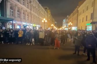 Demonstranten in Moskau: In Russland regt sich Widerstand gegen die von Putin angeordnete Teilmobilmachung.