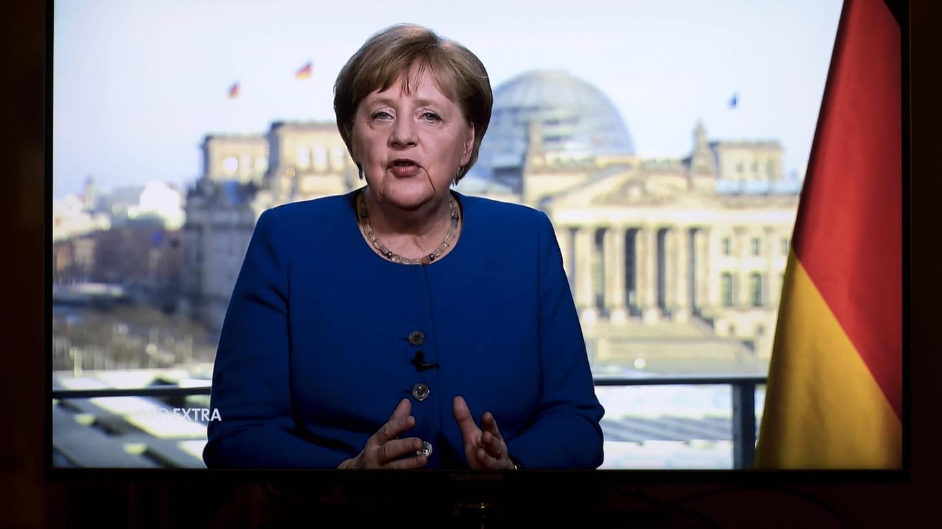 Im Frühjahr 2020 warnte Merkel die Deutschen vor der ersten Corona-Welle.