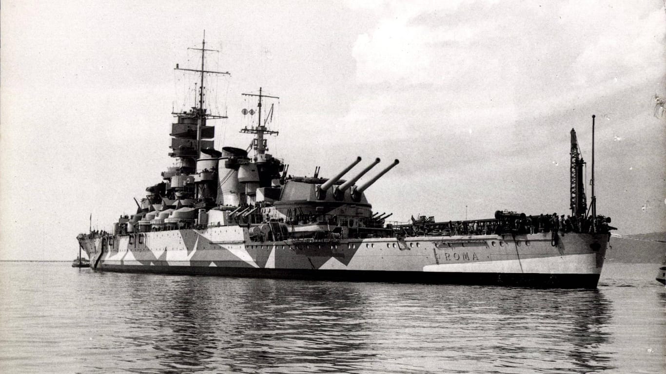 Italienisches Kriegsschiff Roma