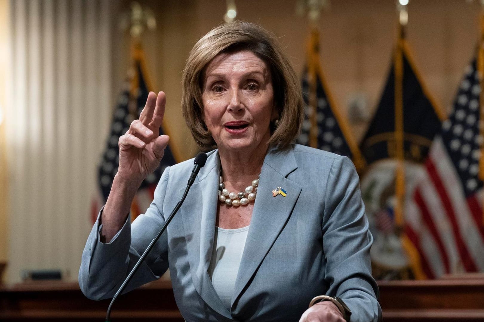 Nancy Pelosi besucht heute Berlin.