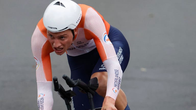 Mathieu van der Poel: Der niederländische Radstar musste beim WM-Straßenrennen aufgeben.