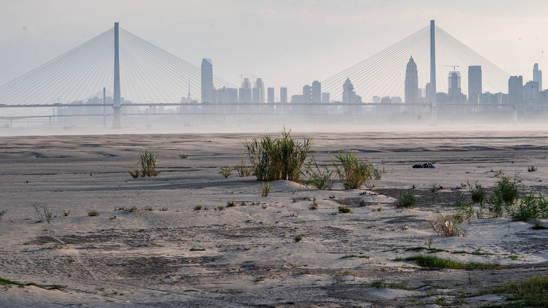 Der Jangste, Asiens längster Fluss, liegt bei Wuhan fast vollständig trocken: In China trifft die extremste Hitzewelle aller Zeiten auf die schwerste Dürre seit vielen Jahrzehnten.