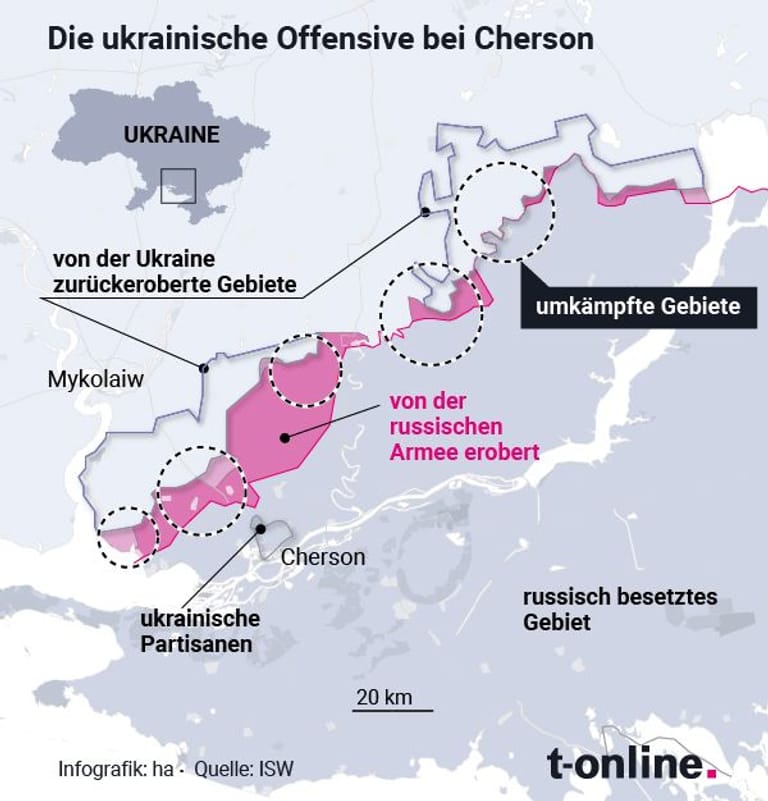 Die ukrainische Offensive bei Cherson