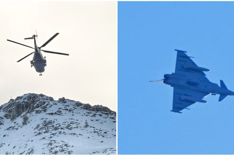 Seit dem frühen Donnerstagmorgen sind Retter am Hochkalter bei Ramsau im Einsatz. Am Mittwochnachmittag unterstützte ein Eurofighter bei der Suche.