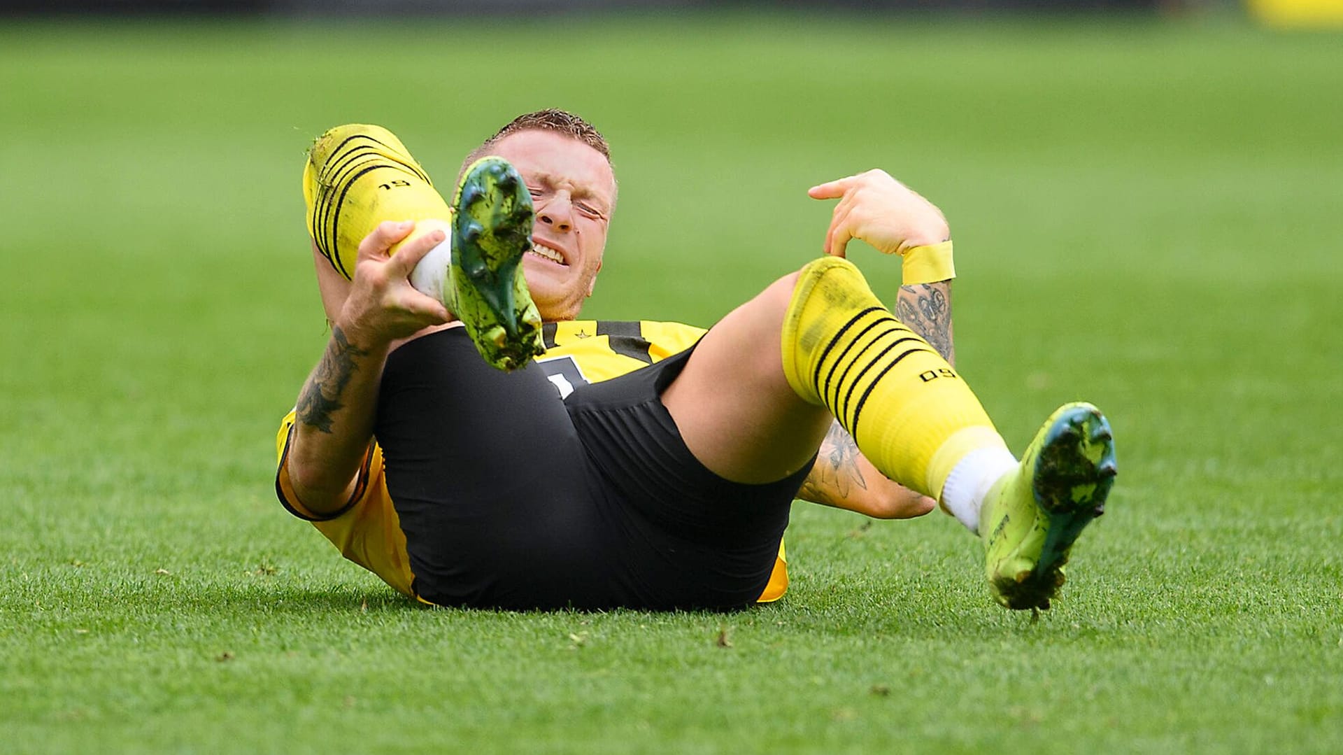 Marco Reus: Der Kapitän der Borussia fällt offenbar nicht so lange aus wie befürchtet.