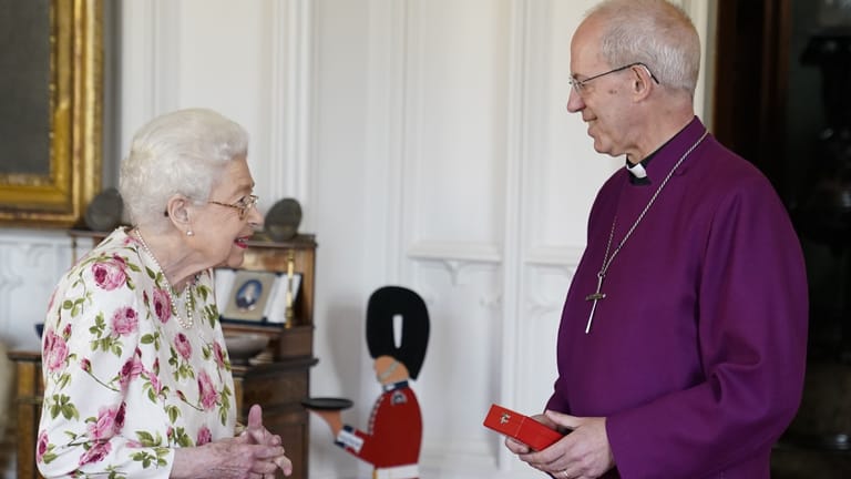 Queen Elizabeth II. und Justin Welby im Juni 2022: Dieses Bild könnte bei ihrem letzten Aufeinandertreffen entstanden sein.