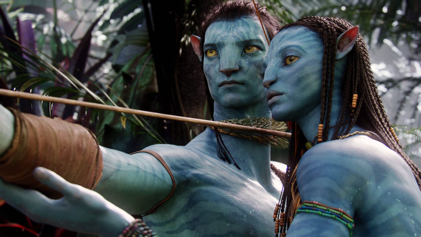 Worthington und Saldana in ihren "Avatar"-Rollen