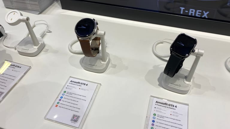 "GTR 4" und "GTS 4": Die beiden Smartwatches wurden auf der IFA 2022 vorgestellt.
