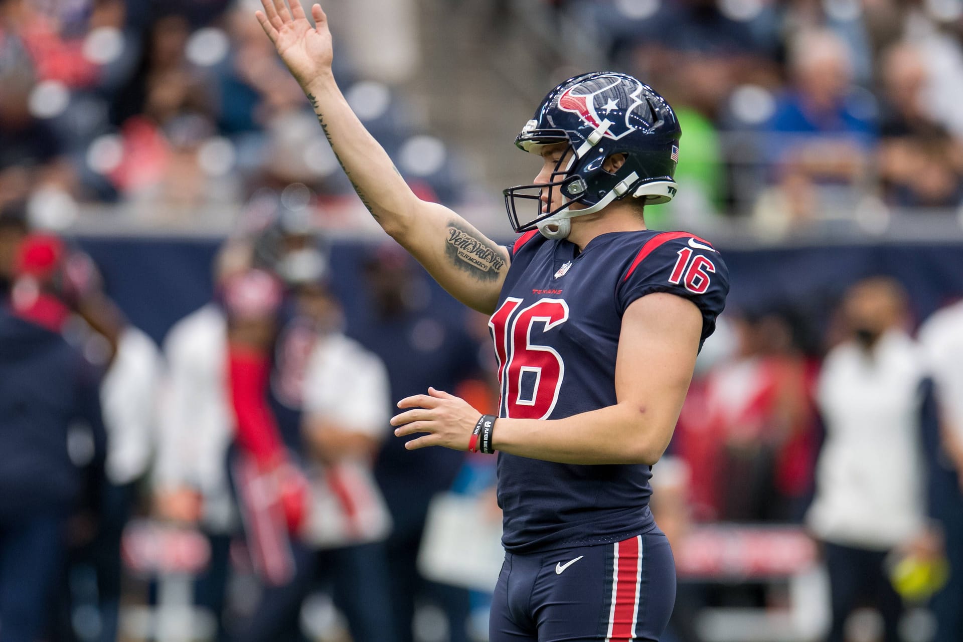 Dominik Eberle im Trikot von den Houston Texans: Jetzt hat der Deutsche ein anderes Team gefunden.