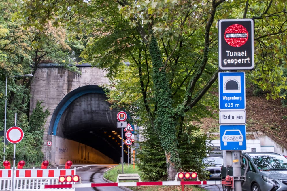 Kein Durchgang: Der Wagenburgtunnel muss aufgrund von Schäden vorerst gesperrt bleiben.