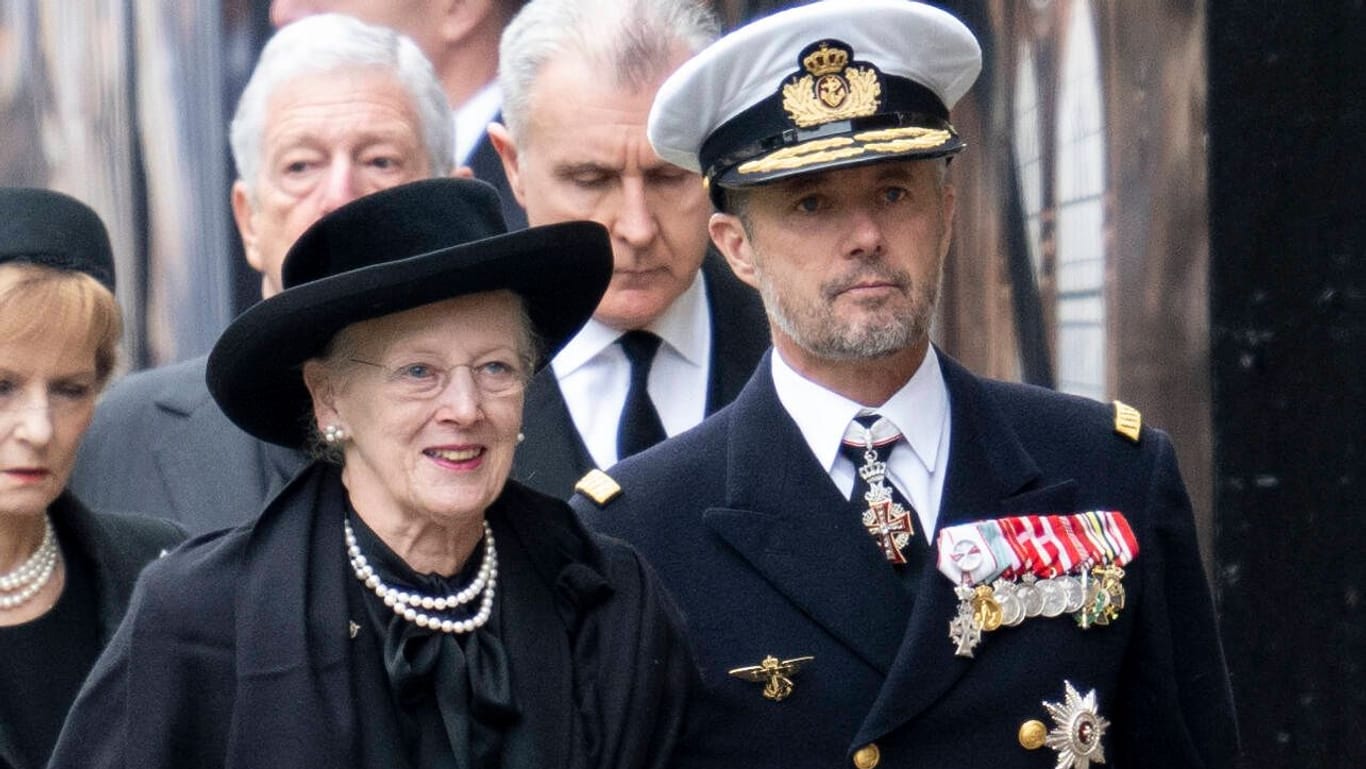 Königin Margrethe II.: Sie nahm in London an der Trauerfeier von Queen Elizabeth II. teil.