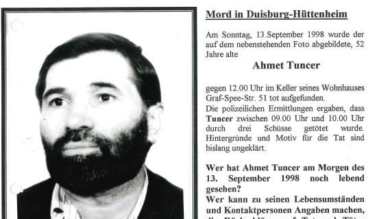 Das Fahndungsplakat der Polizei aus dem Jahr 1998: Nach vier Monaten wurden die Ermittlungen damals eingestellt.