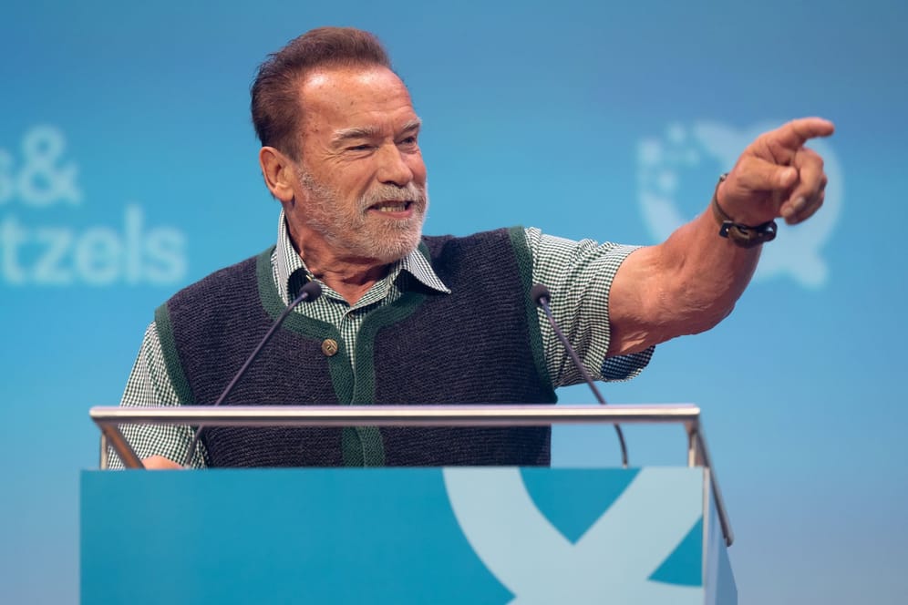 Arnold Schwarzenegger: Der Schauspieler und ehemalige Gouverneur von Kalifornien steht beim Bits & Pretzels auf der Bühne.