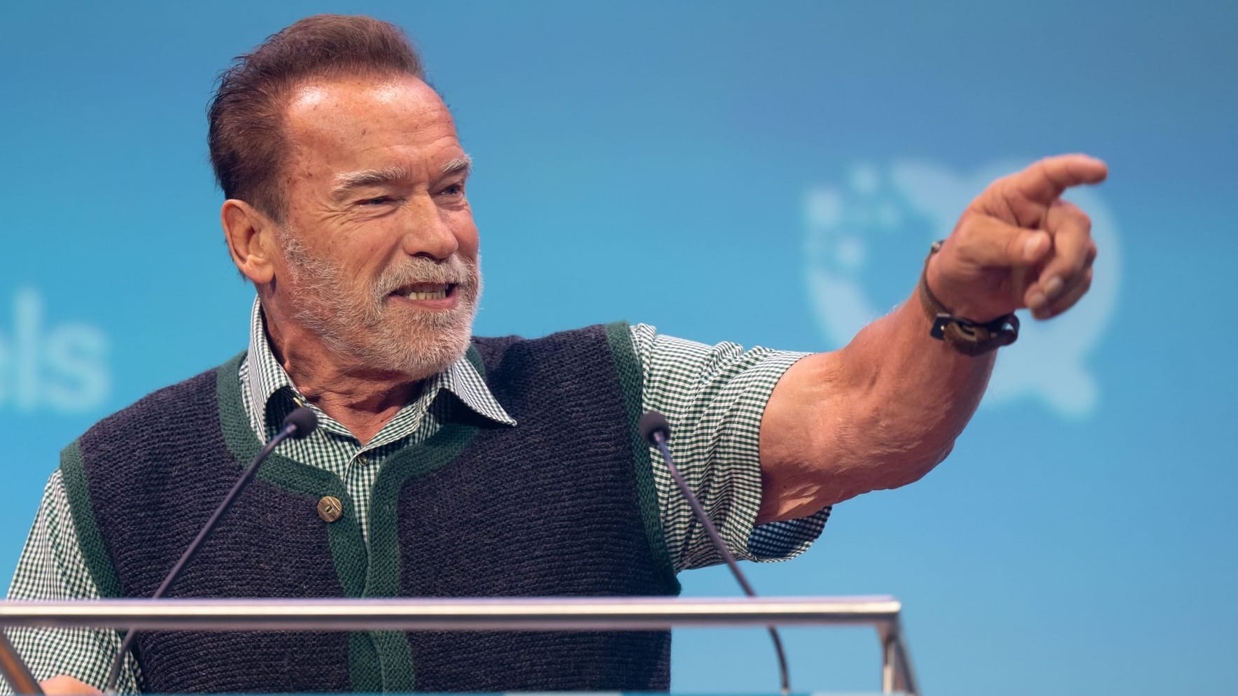 Arnold Schwarzenegger: Der Schauspieler und ehemalige Gouverneur von Kalifornien steht beim Bits & Pretzels auf der Bühne.