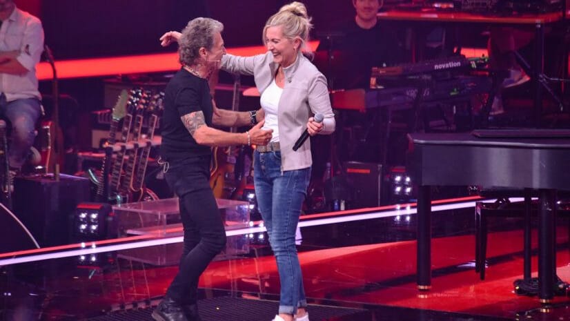 "The Voice of Germany": Peter Maffay freute sich, Franziska Kleinert nach mehr als 30 Jahren wiederzusehen.