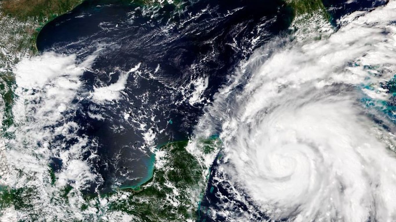 Satellitenbild des Sturms: Er zieht in Richtung Kuba.