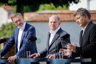 Christian Lindner, Olaf Scholz und Robert Habeck: Die Ampelkoalition tagt morgen, um über ein drittes Entlastungspaket zu beraten.