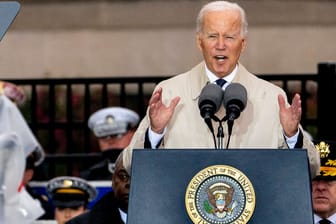 Joe Biden: Der US-Präsident gedenkt der Opfer der Terroranschläge vom 11. September 2001.