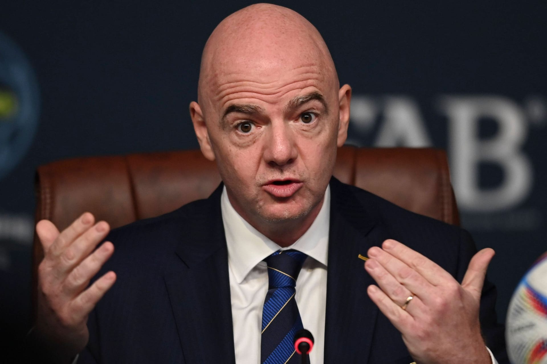 Fifa-Präsident Infantino: Fußball als Antreiber des Handels.