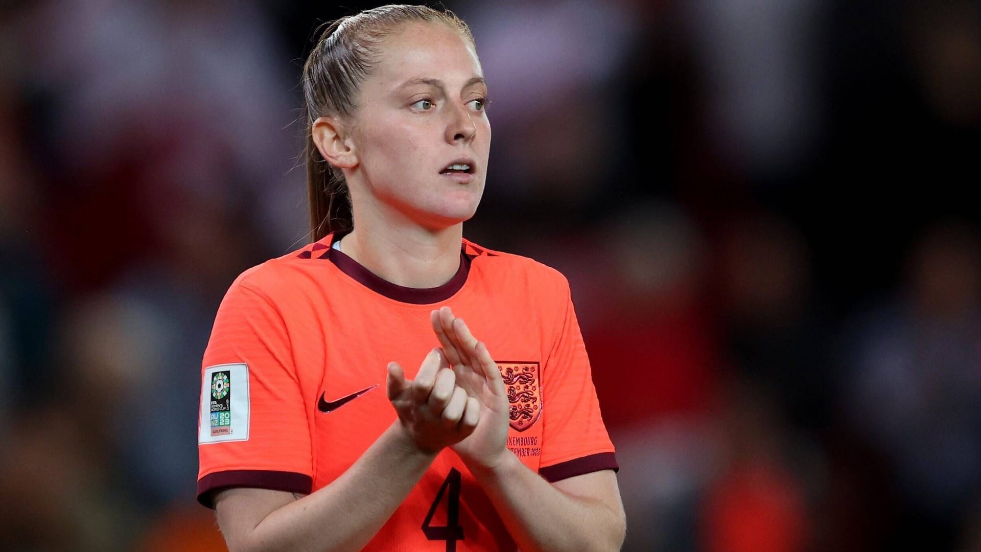 Keira Walsh im England-Trikot: Die Europameisterin spielt nun für den FC Barcelona.