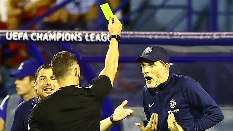 Thomas Tuchel (r.): Der Trainer des FC Chelsea erlebte in Kroatien einen schlechten Abend.