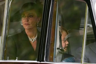 Prinzessin Kate: Die dreifache Mutter auf dem Weg zur Trauerfeier.