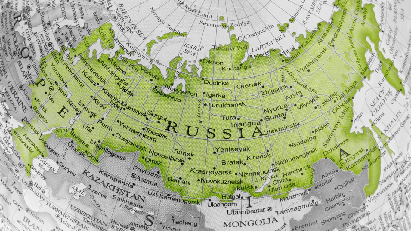 Russland ist mit einer Fläche von 17.098.242 km² das größte Land der Welt.