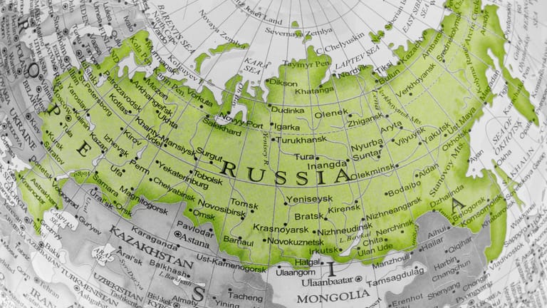 Russland ist mit einer Fläche von 17.098.242 km² das größte Land der Welt.