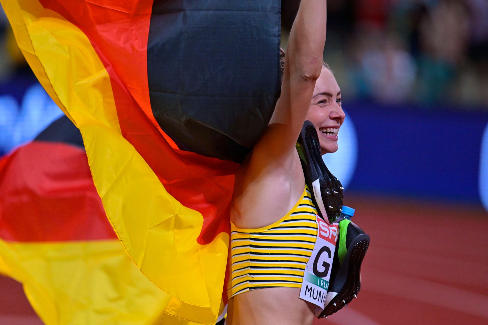 Gina Lückenkemper: Die Europameisterin war beim ISTAF in Berlin zu Gast.