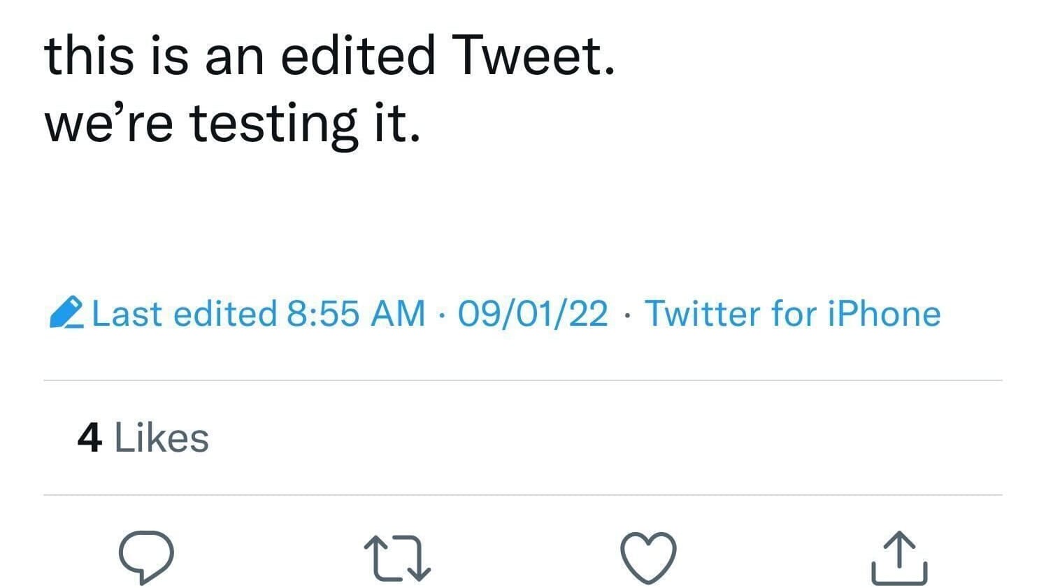 So sieht ein bearbeiteter Tweet aus