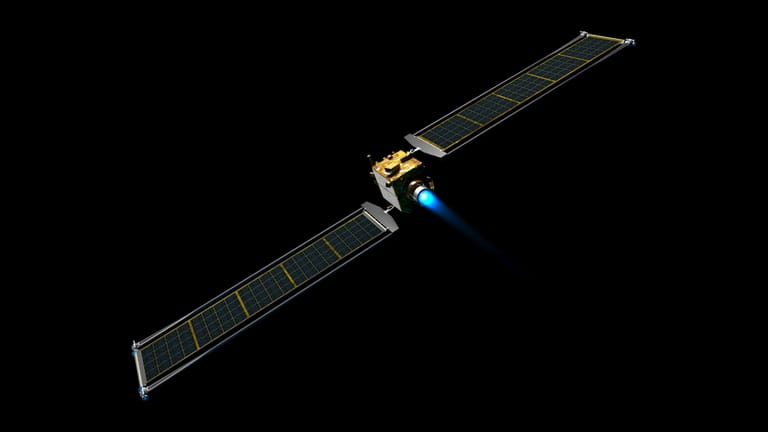 So sieht "Dart" aus: Die Sonde soll in der Nacht auf Dienstag mit dem Asteroiden kollidieren.