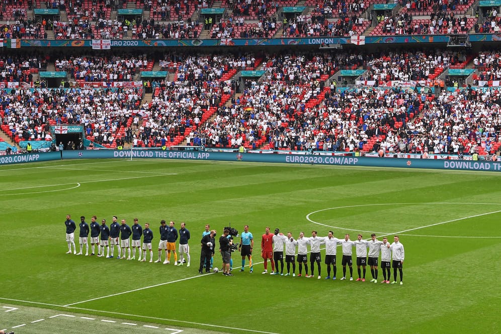 Traditionsduell: Bei der EM im Juni 2021 standen sich England und Deutschland zuletzt in Wembley gegenüber.