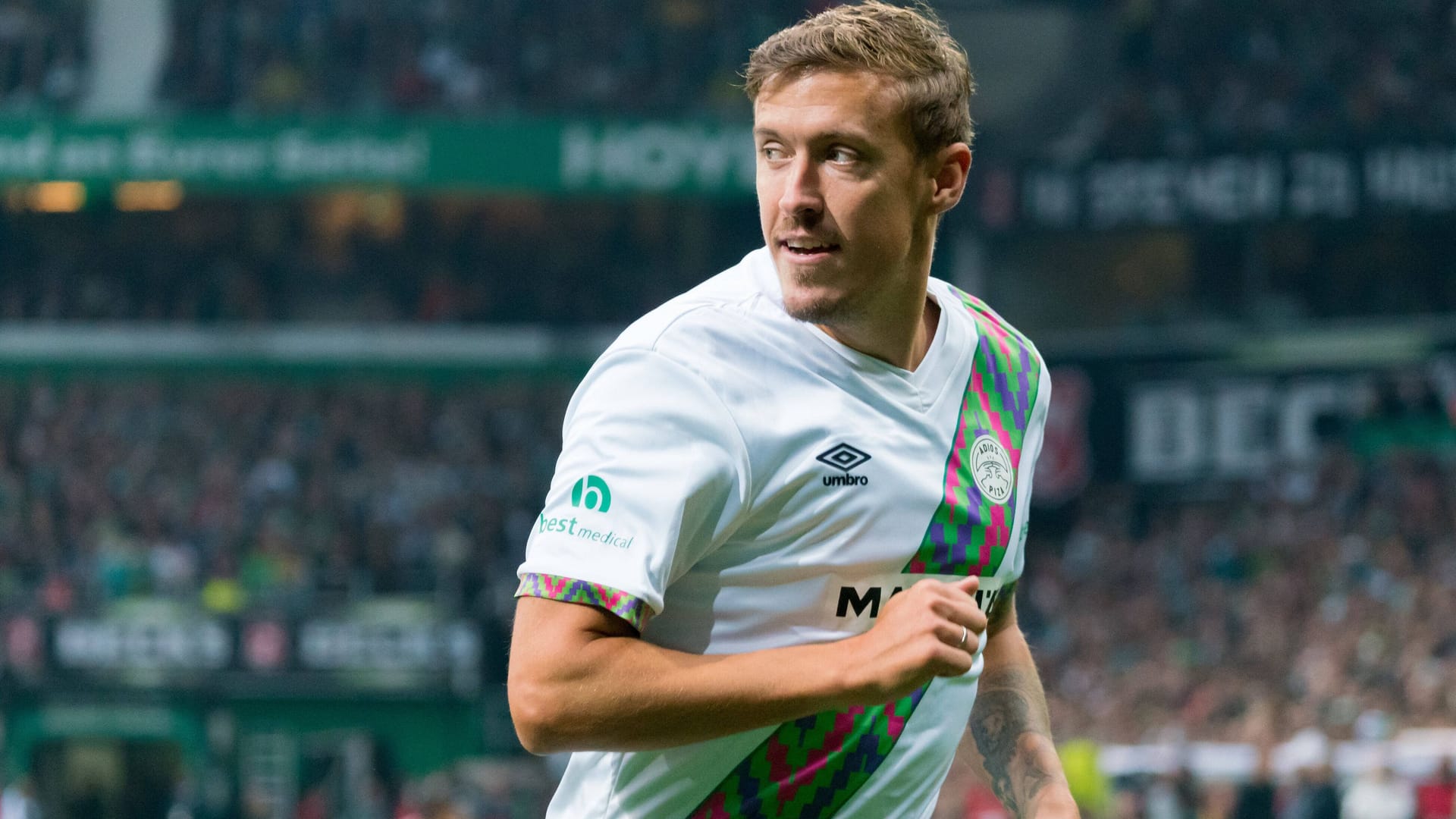 Max Kruse: Er stand für das Abschiedsspiel von Claudio Pizarro in Bremen auf dem Platz.