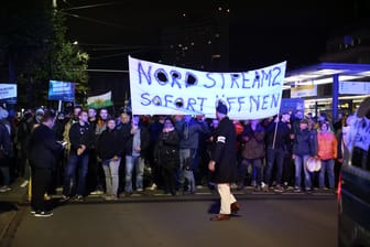 Energiedemo am vergangenen Montag in Leipzig: Diesmal will ein breites Bündnis gegen "demokratiefeindliche Kräfte" auf die Straße gehen.