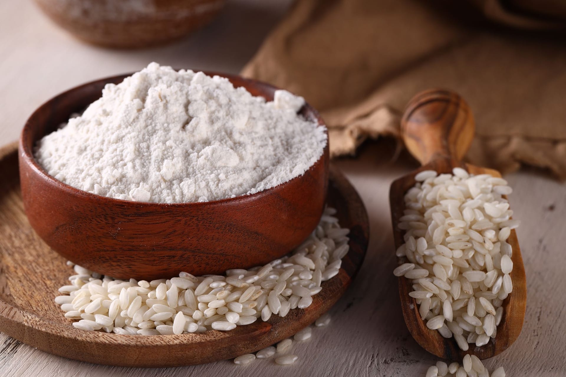 Reismehl: Das Mehl eignet sich besonders gut bei einer glutenfreien Ernährung.