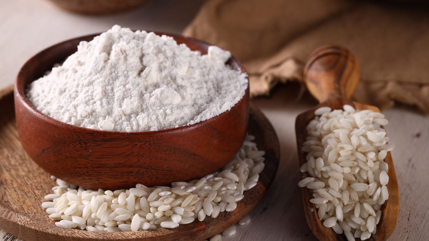 Reismehl: Das Mehl eignet sich besonders gut bei einer glutenfreien Ernährung.