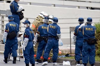 Tatort in Japan: Dort hatte sich ein Mann aus Protest selbst in Brand gesetzt.