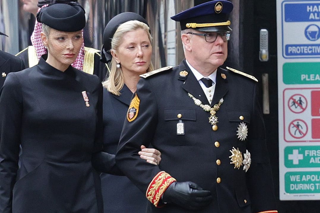 Sie nahmen an der Trauerfeier der Queen teil: Fürstin Charléne und Fürst Albert von Monaco in London.