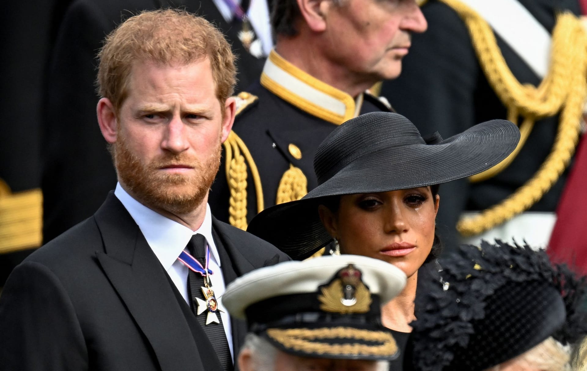 Prinz Harry und Herzogin Meghan: Das Paar nimmt gemeinsam am Staatsbegräbnis der Queen teil.