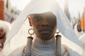 Letitia Wright als Shuri in "Black Panther: Wakanda Forever".