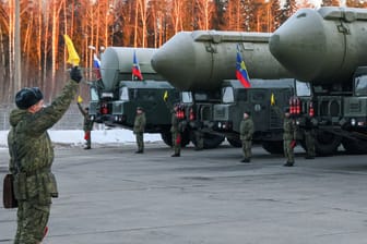 Übung der Strategischen Raketentruppen Russlands, Februar 2022 (Symbolbild): Ein nuklearer Angriff kann nur unter bestimmten Bedingungen befohlen werden.