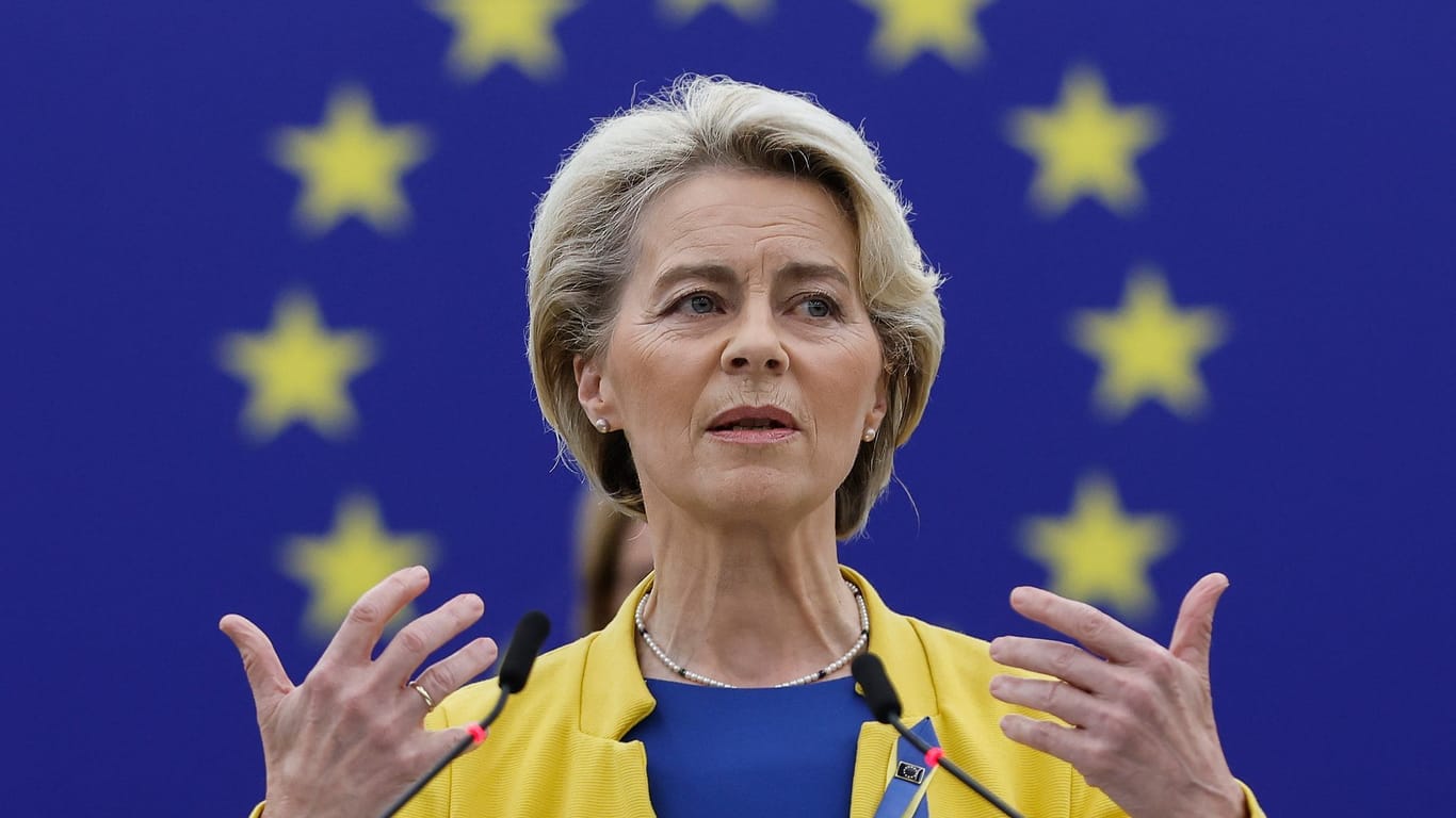 Von der Leyen im EU-Parlament: "Unser Vorschlag wird mehr als 140 Milliarden Euro für die Mitgliedstaaten bringen."