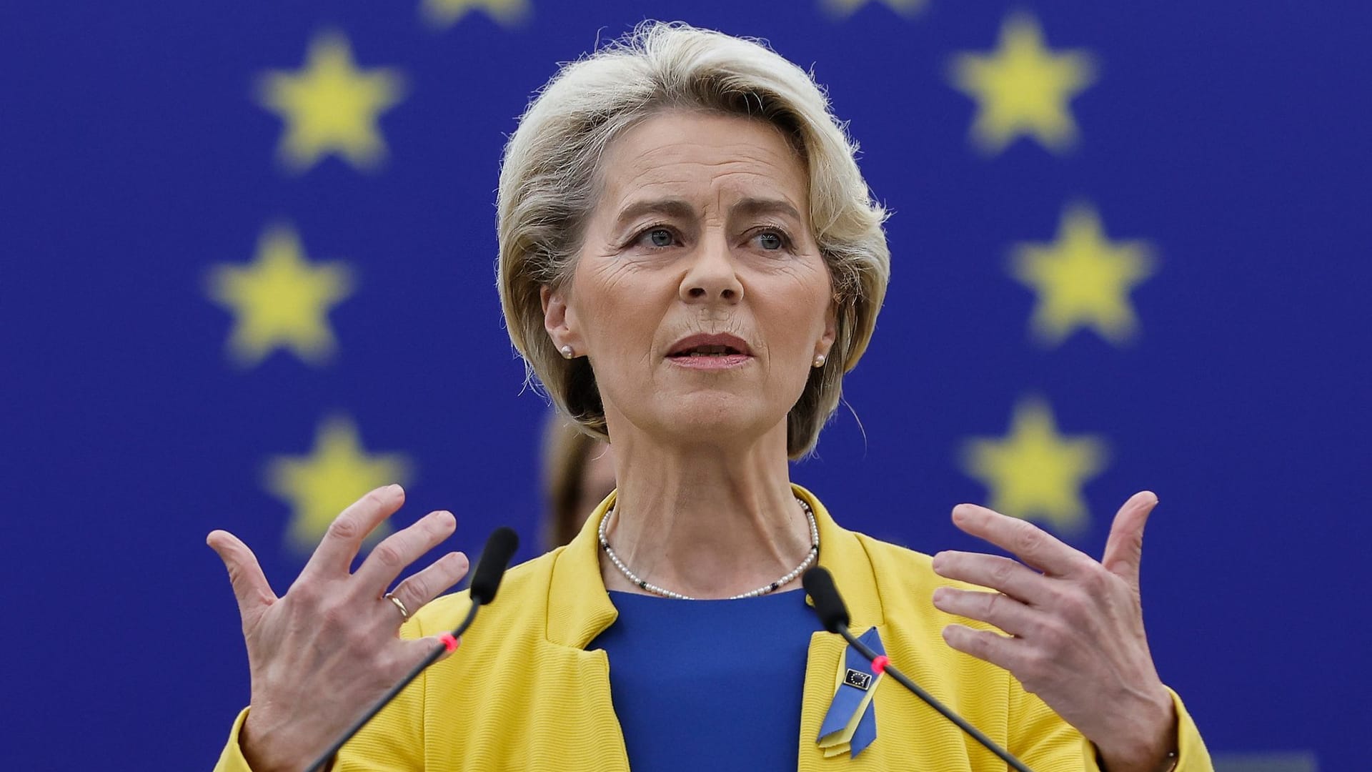 Von der Leyen im EU-Parlament: "Unser Vorschlag wird mehr als 140 Milliarden Euro für die Mitgliedstaaten bringen." Von der Leyen im EU-Parlament: "Unser Vorschlag wird mehr als 140 Milliarden Euro für die Mitgliedstaaten bringen."