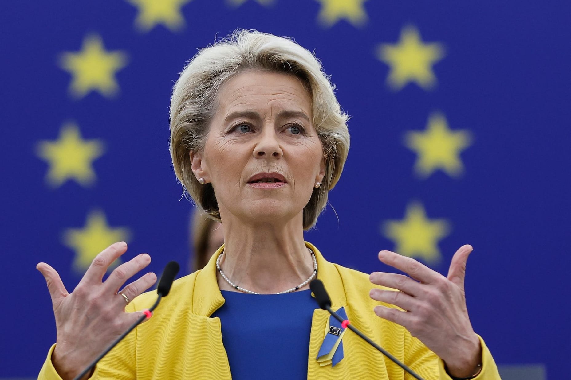 Von der Leyen im EU-Parlament: "Unser Vorschlag wird mehr als 140 Milliarden Euro für die Mitgliedstaaten bringen."