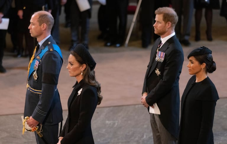 Prinz William, Prinzessin Kate, Prinz Harry und Herzogin Meghan: Die beiden Paare sollen kein gutes Verhältnis zueinander haben.
