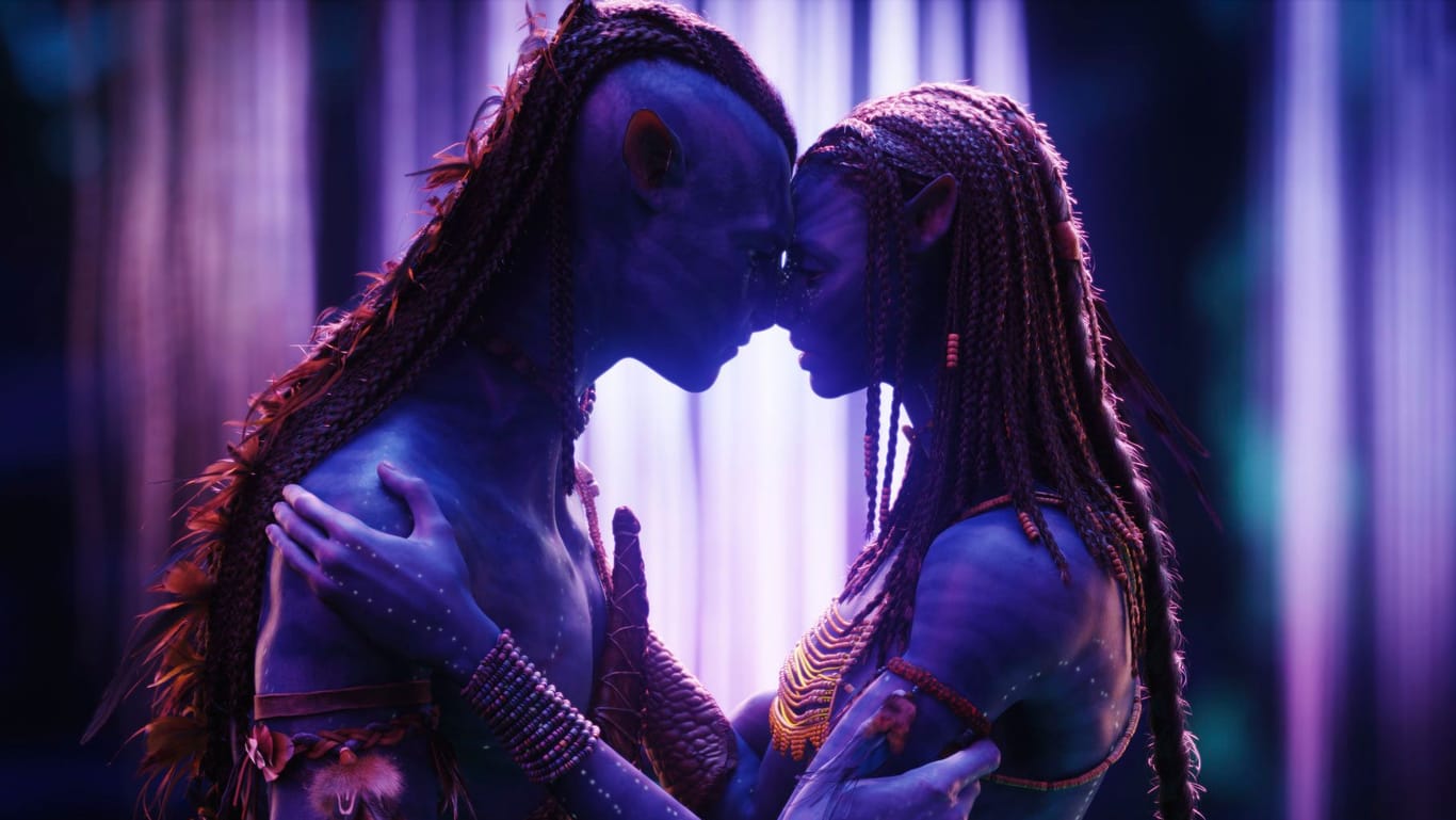 Liebe: Die Beziehung zwischen Sully (Worthington, li.) und Neytiri (Saldana) ist wichtiger Bestandteil von "Avatar".
