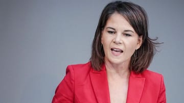 Außenministerin Annalena Baerbock macht der Ukraine derzeit wenig Hoffnungen auf einen schnellen Nato-Beitritt. (Quelle: Kay Nietfeld/dpa) Außenministerin Annalena Baerbock macht der Ukraine derzeit wenig Hoffnungen auf einen schnellen Nato-Beitritt.